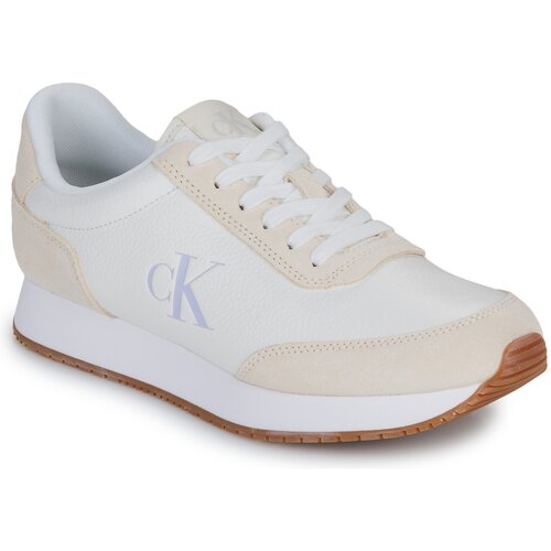 Calvin Klein Jeans RUNNER LACEUP LOW MIXMG Bijela Cijene