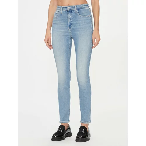 Calvin Klein Jeans Jeans hlače High Rise Skinny J20J222142 Modra Skinny Fit