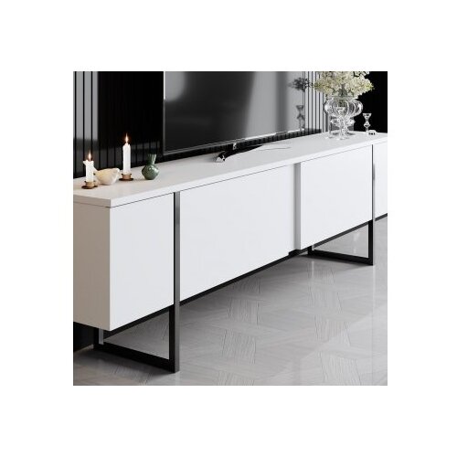 Hanah home set za dnevnu sobu luxe set white black Slike