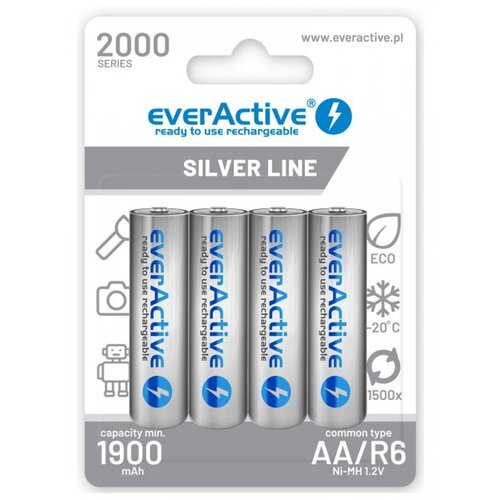  Polnilne baterije EVERACTIVE AAA, 4/1 800 Silver line Cene