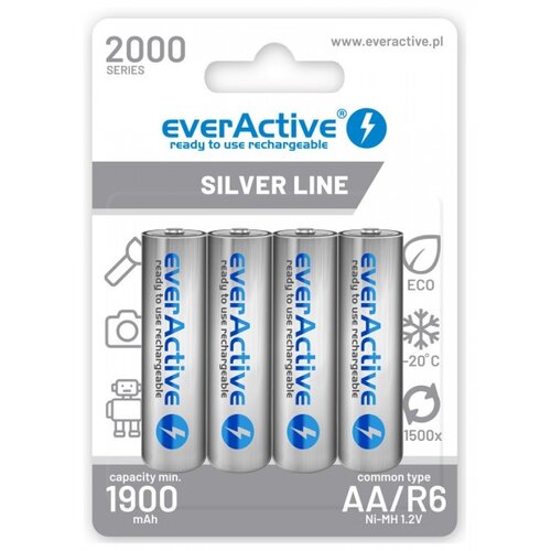  Rechargeable batteries Ni-MH R03 AAA 800 mAh Silver Line Cijene