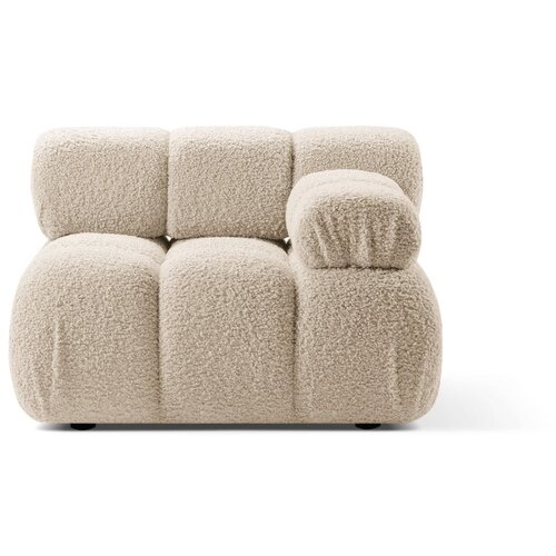 Micadoni Bež modul za sedežno garnituro iz tkanine boucl&amp;eacute; (desni kot) Bellis &amp;ndash; Home Slike