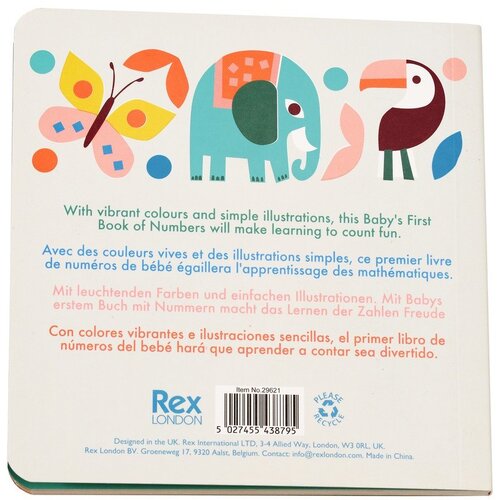 Rex London Interaktivna igračka First Book of Numbers &amp;ndash; Wild Wonders &amp;ndash; Slike
