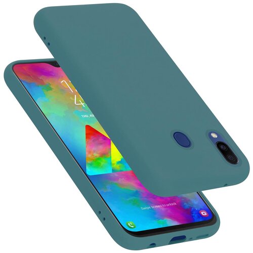 Cadorabo Ohi&amp;scaron;je, združljiv s Samsungom v tekoči zeleni barvi - za&amp;scaron;čitni pokrov iz fleksibilnega silikona TPU, (20589378) Slike