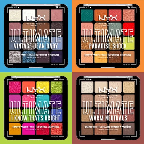 NYX Professional Makeup Ultimate paletka senčil za oči 13.28 g Odtenek 02 vintage jean baby Slike