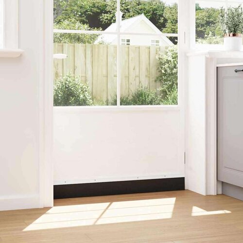  Držač četke za vrata 12 pcs Bijelo 100 cm Aluminijski legura Slike