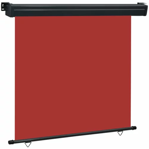 vidaXL Balkonska bočna tenda 160 x 250 cm crvena