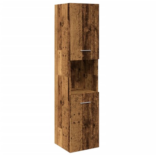 vidaXL Kupaonski viseći ormarić staro drvo 30x30x130 cm Cijene