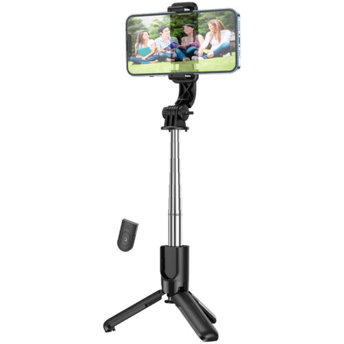 Hoco. selfie tripod stojalo K17 mini stand za snemanje in slikanje selfie posnetkov 60 cm - črn, (21230533) Slike