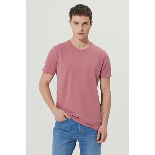 ALTINYILDIZ CLASSICS Men's Dry Rose Slim Fit Slim Fit Crewneck Short Sleeved Basic T-Shirt with a soft touch. Slike