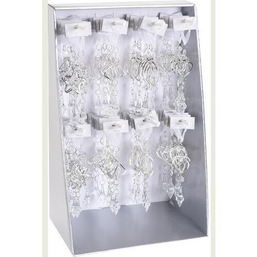  BOŽIĆNA DEKORACIJA 16CM SREBRNA 3D Cene