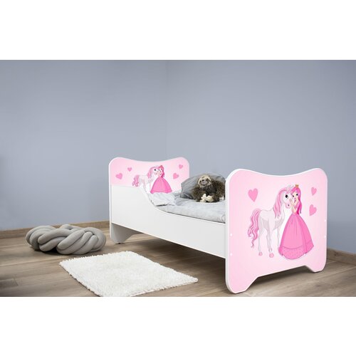  Dečiji Krevet za Devojčice 160X80Cm Happy Kitty Princess And Horse Slike