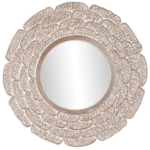  Zidno ogledalo DKD Home Decor Bijela Prirodno Indijac Decapé 90 x 1 5 x 90 cm (90 Dijelovi) Cijene