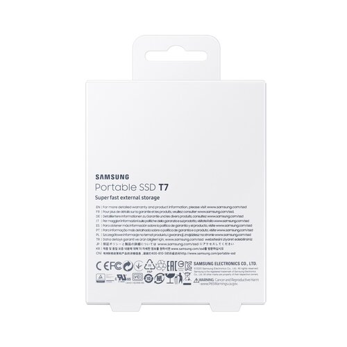 Samsung Portable T7 1TB crveni eksterni SSD MU-PC1T0R Slike