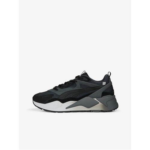 Puma Grey-black Mens Sneakers with Suede Details - Men Slike