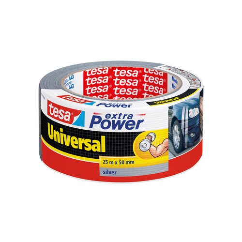 Tesa Univerzalen večnamenski trak Tesa extra Power (srebrn, 25 m x 50 mm) Cene