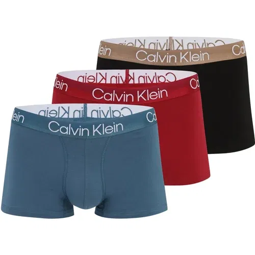 Calvin Klein Underwear Bokserice safirno plava / rubin crvena / crna / prljavo bijela