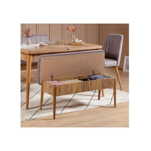Hanah home Vina 0701 Trpezarijski set, Smeđa Slike