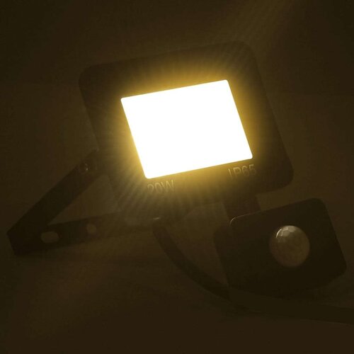 VidaXL LED reflektor s senzorjem 20 W toplo bel Slike