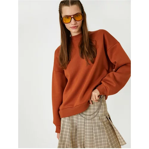 Koton Sweatshirt - Orange - Oversize