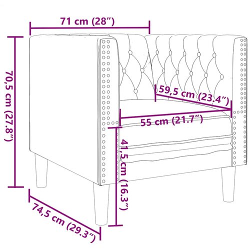  Chesterfield sofa fotelja krem bar&amp;scaron;un Slike