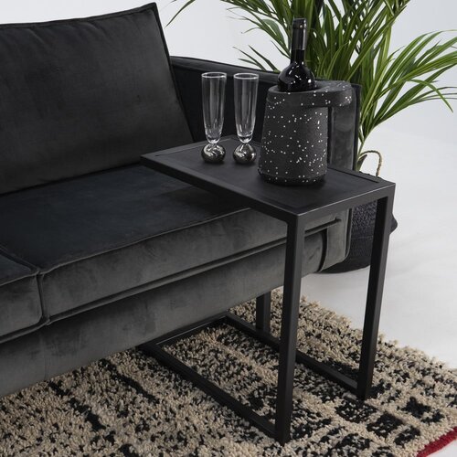 Spinder Design Stranska mizica s hrastovo mizno plo&amp;scaron;čo 50x30 cm Dani&amp;euml;l &amp;ndash; Slike