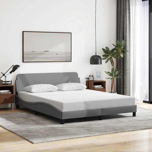  Okvir za krevet Dover svjetlosivi 160 x 200 cm od tkanine Cene