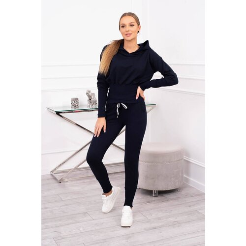 Kesi Set with wide cuffs navy blue Cene