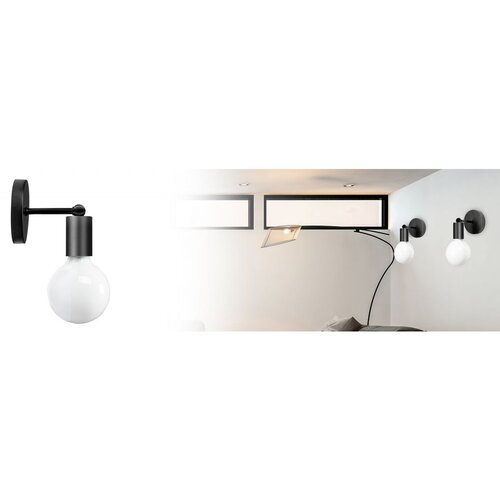 Toolight Zidna svjetiljka Metalna crna mat 392205 Slike