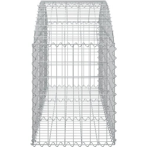  Gabionska ko&amp;scaron;ara s lukom 150x50x60/80 cm pocinčano željezo Slike