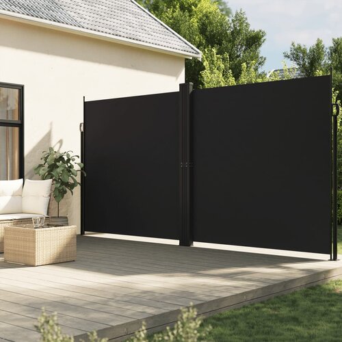 vidaXL Bočna tenda na uvlačenje crna 200 x 600 cm Cijene