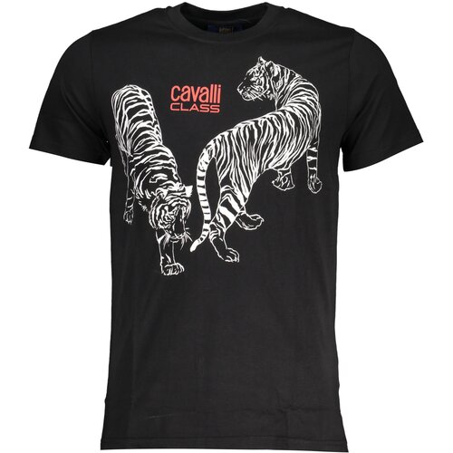Cavalli Class MEN&#39;S SHORT SLEEVE T-SHIRT BLACK Cene