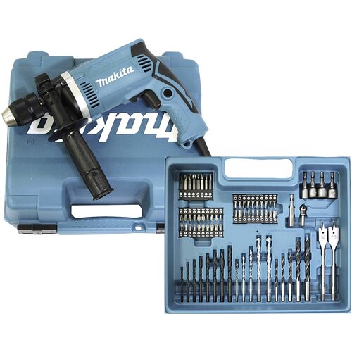 Makita 1-vhod-udarni vrtalnik 710 w vklj. oprema\, vklj. kovček, (21532150) Cene