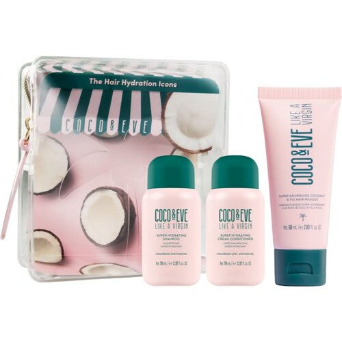 Coco & Eve The Hair Hydration Icons intenzivni vlažilni set za sijaj in mehkobo las Cene