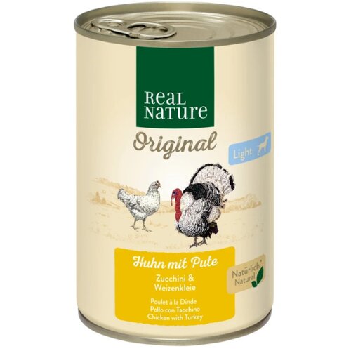 Real Nature Adult Light pi&amp;scaron;čanec in puran 400 g Slike