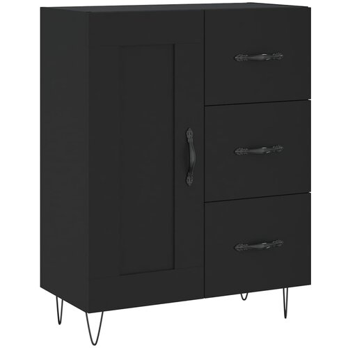 Maison Chic Komoda - Predalnik črna 69,5x34x90 cm inženirski les, (21715776) Slike