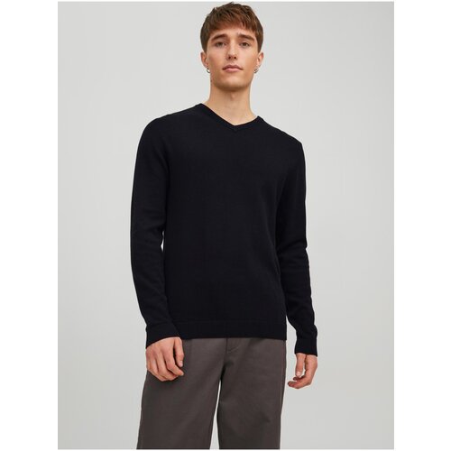 Jack &amp;amp; Jones Black Men Basic Sweater Basic - Men Slike