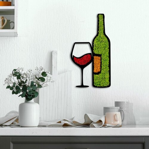 Wallity zidna dekoracija Moss-Drink, 54x29cm, Šarena Cene