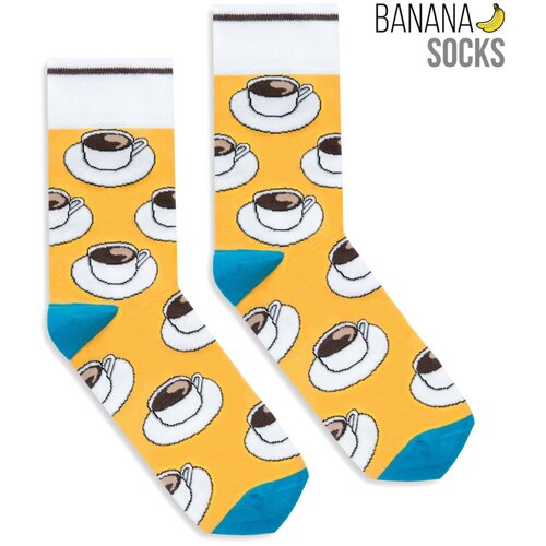Banana Socks Unisex čarape Classic Coffee Blue | bijela | narandžasta senf Slike