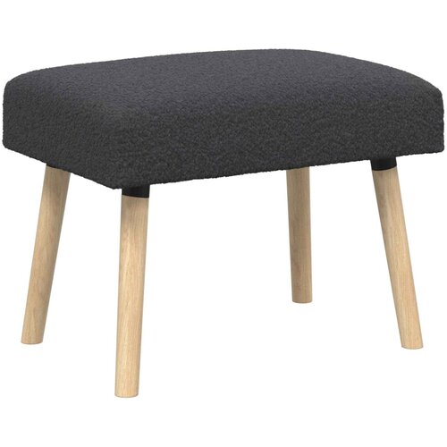  Klupa Jednobojno Tamnosiva 60 x 40 x 45 cm Boucl&amp;eacute; Slike