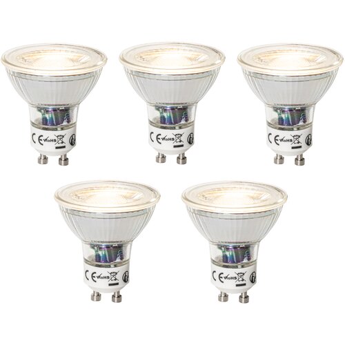 LUEDD Komplet 5 GU10 dimbare LED lamp 7W 700 lm 3000K Slike