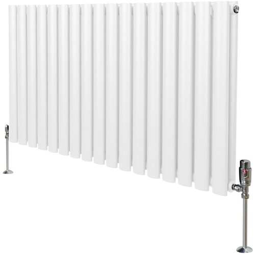 Monster ovalni radiator in ventili - 600 mm x 1020 mm - bel, (21569813) Slike
