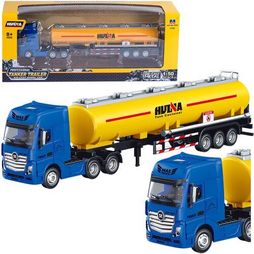 Tank Truck Metal Movable Parts Yellow 1:50 Cene