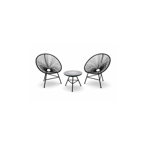  Ba&scaron;tenski set LOUNGE crni Cene