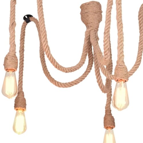  LED luster na sajli ROPE CASA 5xE27/10W/230V pauk Slike