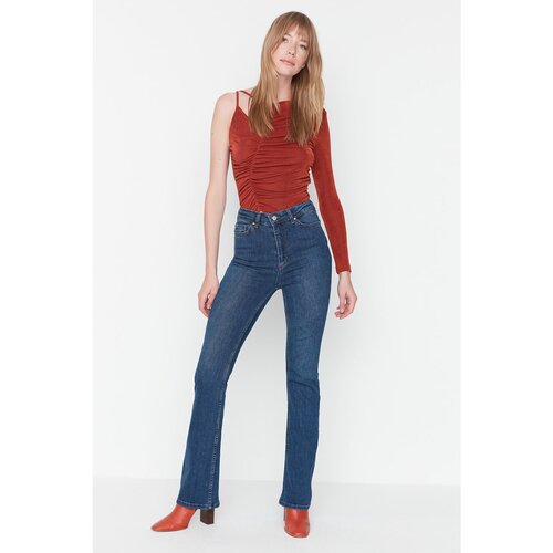 Trendyol Blue High Waist Flare Jeans Slike
