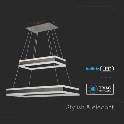  LED prigu&amp;scaron;iva luster na sajli LED/113W/230V 3000K braon Slike