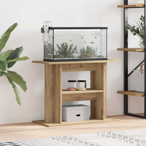  Stalak za akvarij Artisan hrast 80x35x60 cm Inženjersko drvo Slike
