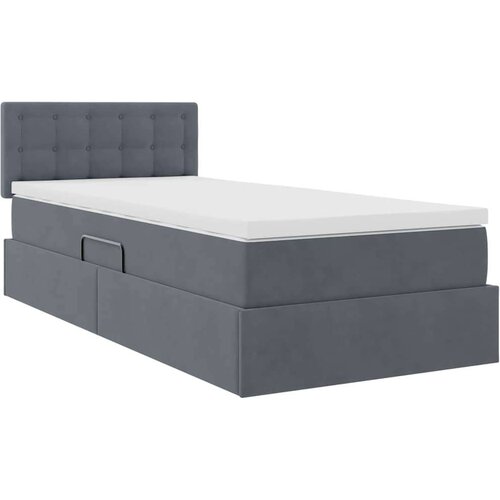  Krevet s od storage s madracem Tamno siva 90 x 190 cm Bar&amp;scaron;un Slike