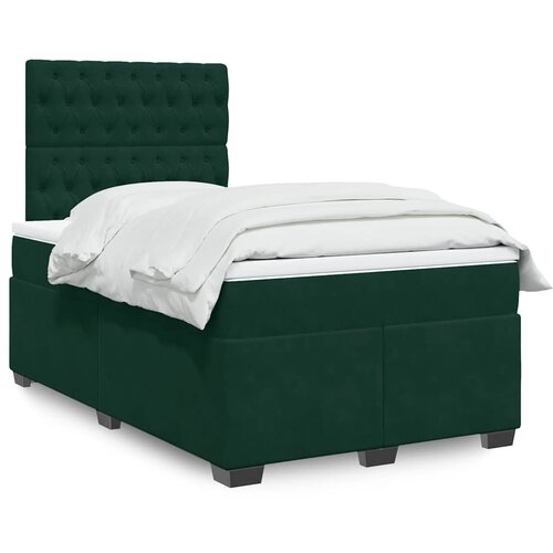 Box spring krevet s madracem tamnozeleni 120x200 cm bar&scaron;unasti Cijene